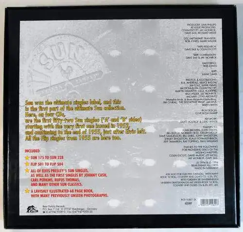 4 CD Box Complete Sun Singles Vol. 1 - From The Vaults  (Bear Family) 1994