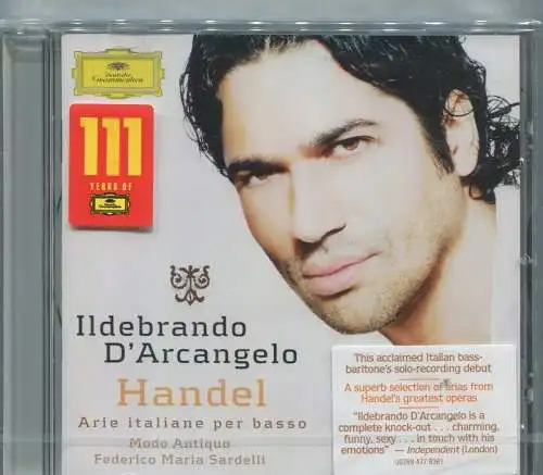 CD Ildebrando D`Arcangelo: Handel Arie Italiane Per Basso (DGG) 2009
