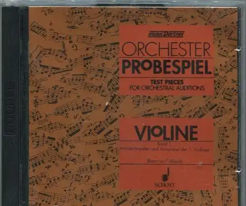 CD Orchester Probespiel - Test Pieces For Orchestral Auditions - Violine (DGG)