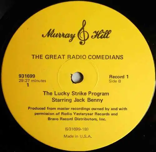 5LP Box The Great Radio Comedians - Original Radio Broadcasts - (US) 