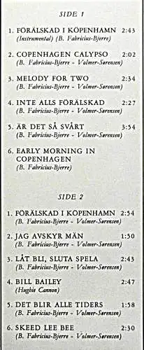 LP Siw Malmkvist & Henning Moritzen: Föralskad I Köpenhamn (Metronome 15051) DK