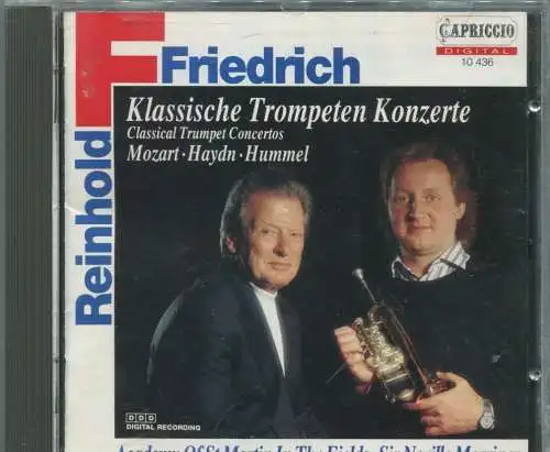 CD Reinhold Friedrich: Klassische Trompeten Konzerte (Capriccio) 1992