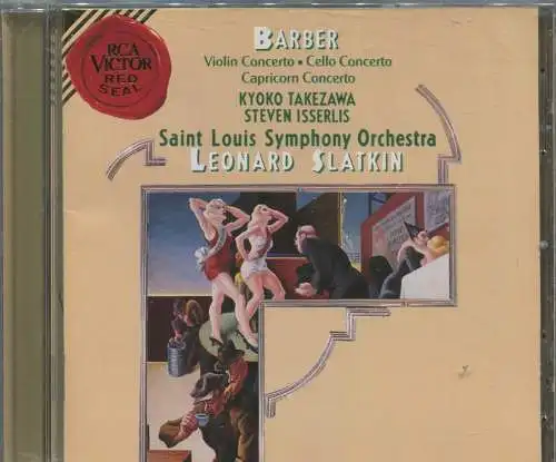 CD Leonard Slatkin: Barber Violin Concertos (RCA) 1996