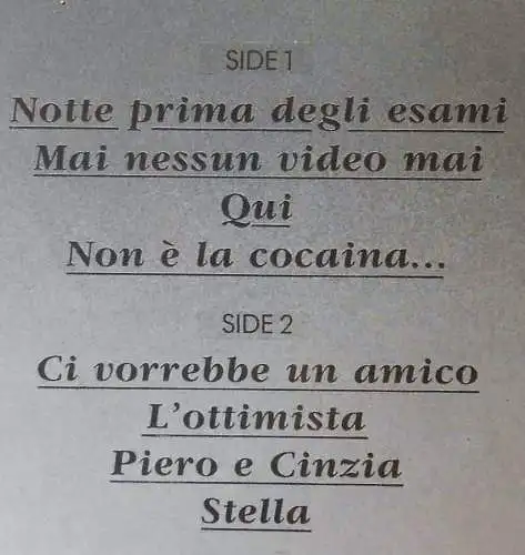 LP Antonello Venditti: Cuore (Ultraphone 625977 AP) D 1984