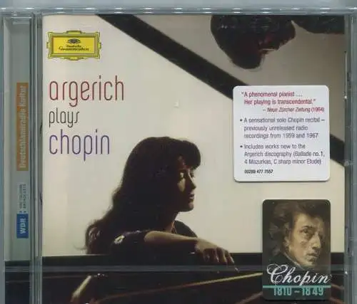 CD Martha Argerich Plays Chopin (DGG) 2010