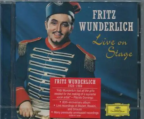 CD Fritz Wunderlich: Live on Stage (DGG) 2010
