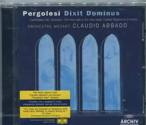 CD Claudio Abbado: Pergolesi - Dixit Dominus (DGG) 2010