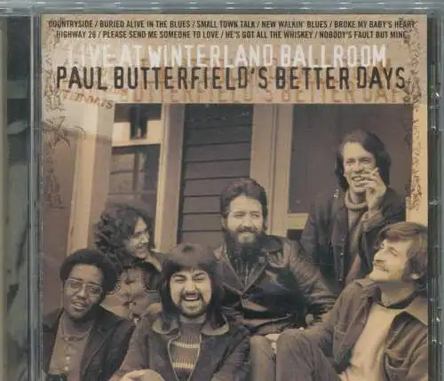 CD Paul Butterfield´s Better Days: Live At Winterland Ballroom (1999) Japan