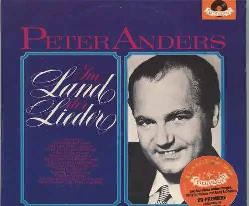CD Peter Anders: Im Land der Lieder (Polydor)