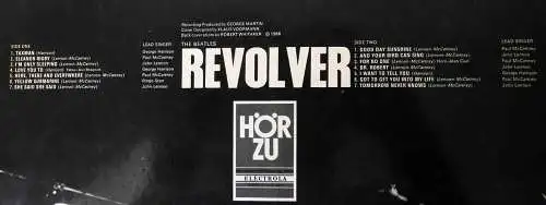 LP Beatles: Revolver (Hör Zu Odeon SHZE 186) Stereo D 1966
