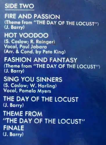 LP John Barry: Tag der Heuschrecke - Day of Locust (Decca 622349 AS) D 1974