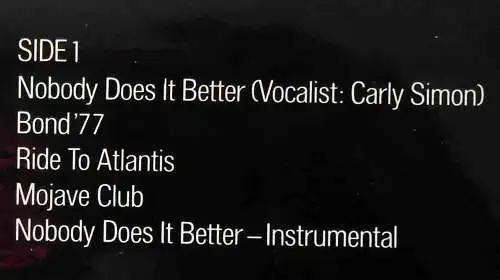 LP Marvin Hamlisch: The Spy who loved me - James Bond 007 (UA 30 098 XOT) D