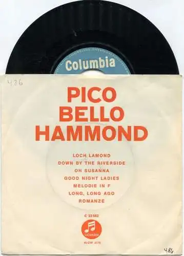 Single Cor Steyn: Pico Bello Hammond (Columbia C 22 552) D 