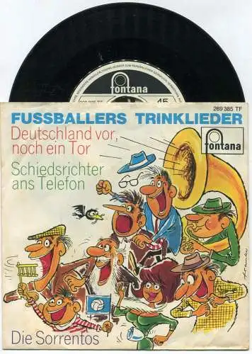 Single Sorrentos: Deutschland Vor - noch ein Tor! (Fontana 269 385 TF) D Promo