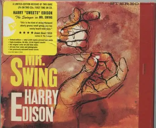 2CD Harry Edison: Mr. Swing (Verve) - Two Rare LP´s on  CD -