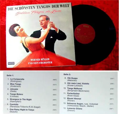 LP Werner Müller: Golden Tangos de Luxe - die schönsten Tangos der Welt (Decca)