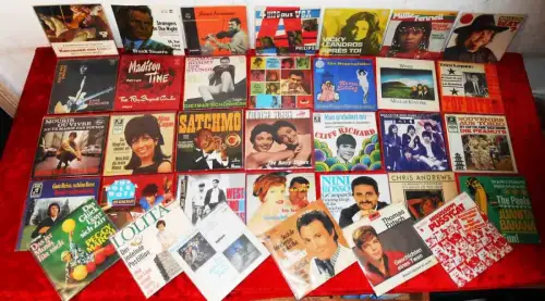 ca. 395 Singles - Schlager & Oldies / Jazz usw... - Top-Ware - Vinylsammlung -