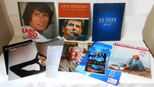 25 Tourprogramme von Udo Jürgens bis Bill Wyman - aus Sammlung -