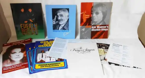 25 Tourprogramme von Udo Jürgens bis Bill Wyman - aus Sammlung -