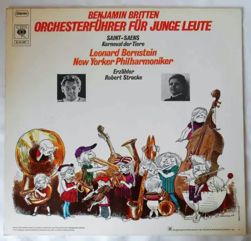 LP Karneval der Tiere mit Hans Clarin / Leonard Bernstein (CBS S 72 567) D 1967