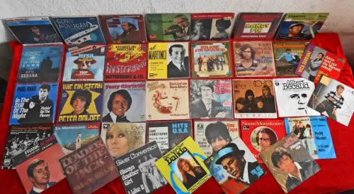 ca. 393 Singles - Schlager & Oldies / Pop usw... - Top-Ware - Vinylsammlung -