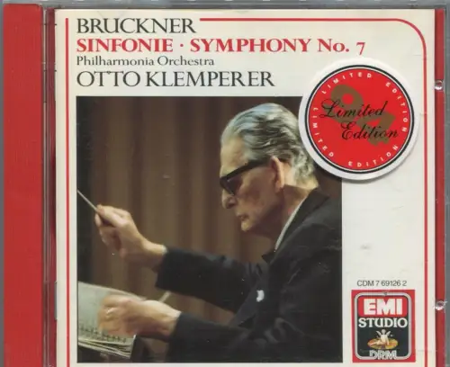 CD Otto Klemperer: Bruckner - Symphonie Nr. 7 (EMI) 1988