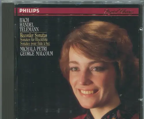 CD Michala Petri: Recorder Sonatas (Philips) 1985