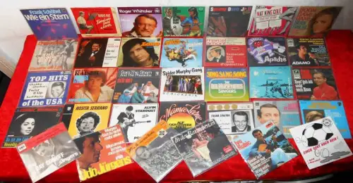 ca. 390 Singles - Schlager & Oldies / Pop usw... - Top-Ware - Vinylsammlung -