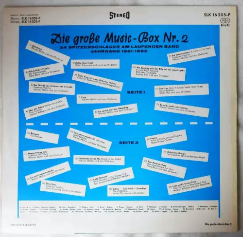 LP Große Music-Box Nr. 2 (Decca SLK 16 205-P) Stereo (D)