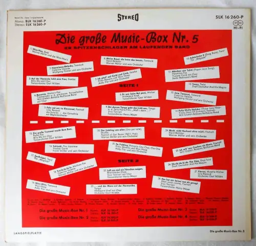 LP Große Music-Box Nr. 5 (Decca SLK 16 260-P) Stereo (D)