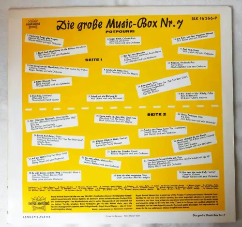 LP Große Music-Box Nr. 7 (Decca SLK 16 366-P) Stereo (D)
