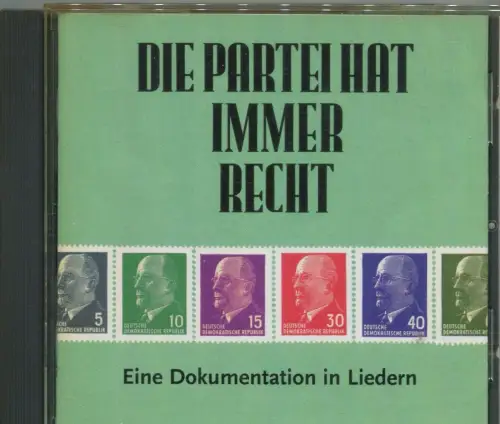 CD Die Partei hat immer Recht - Dokumentation in Liedern - (Hansa) 1996