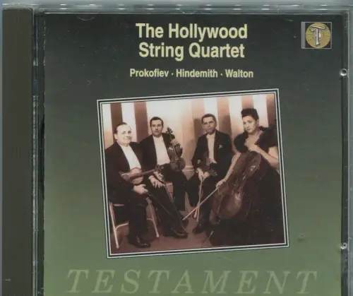 CD Hollywood String Quartet: Prokofiev Hindemith Walton (Testament) 1994