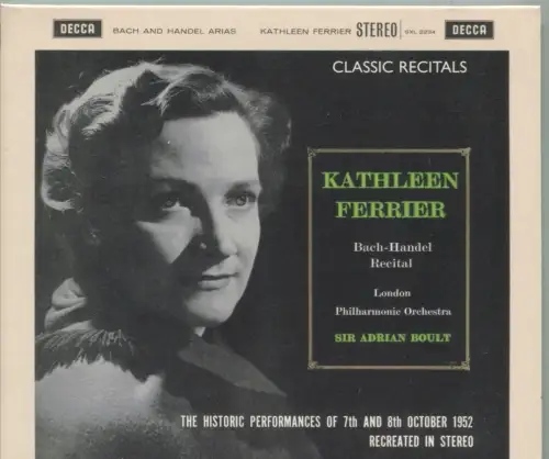 CD Kathleen Ferrier: Classic Recitals (Decca) 2004