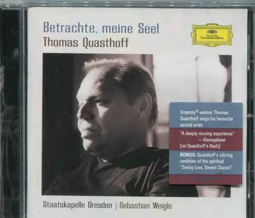 CD Thomas Quasthoff: Betrachte meine Seel (DGG) 2006