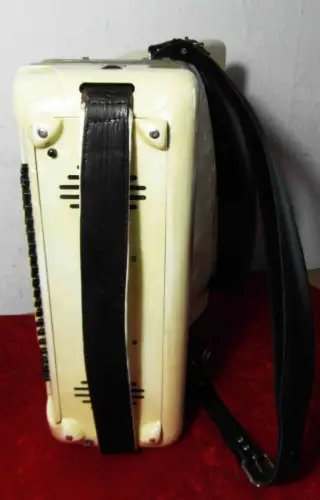 Akkordeon Scandalli Brevetto Sax Klappen 120 Bässe perlmutt im Koffer
