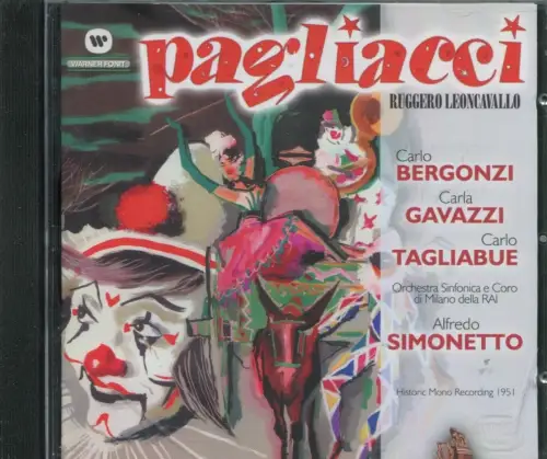 CD Carlo Bergonzi: Pagliacci (Leoncavallo) (Warner) 2001