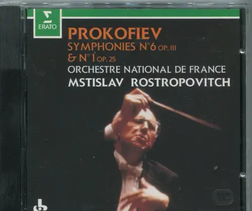 CD Mstislav Rostropovitch: Prokofiev Symphonies (Erato) 1988
