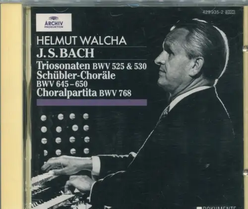 CD Helmut Walcha: Bach Triosonaten  (DGG)