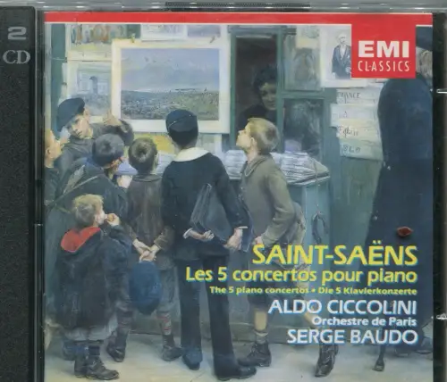 2CD Aldo Ciccolini: Saint-Svens Les 5 Concertos Pour Piano (EMI) 1987