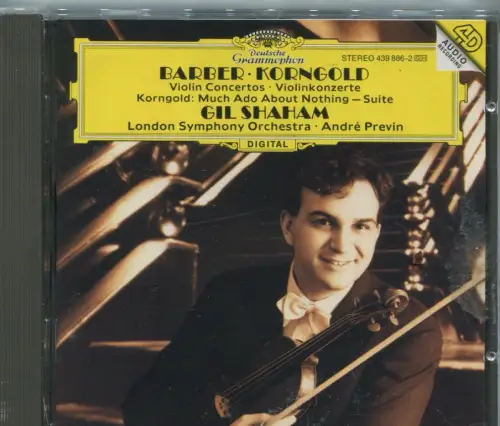 CD Gil Shaham / Andre Previn: Barber - Korngold  (DGG) 1994