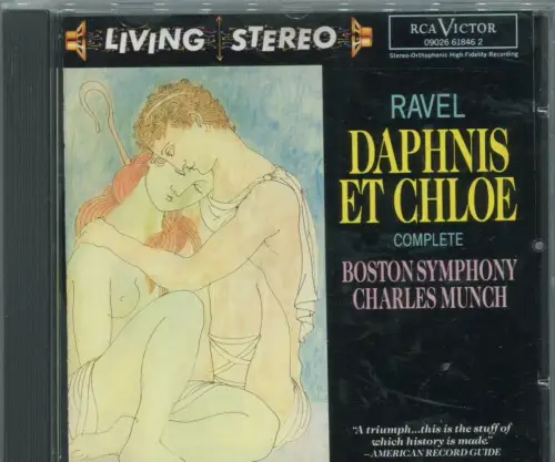 CD Charles Munch: Ravel - Daphnis et Chloe (RCA Living Stereo) 1993