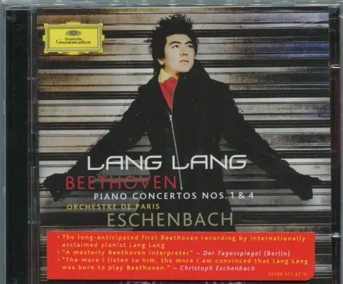 CD Lang Lang: Beethoven - Piano Concertos 1 & 4 (DGG) 2007
