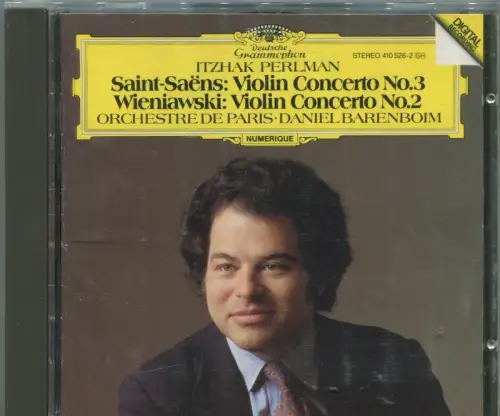 CD Itzhak Perlman: Saint-Saens: Violin Concerto... (DGG) 1983