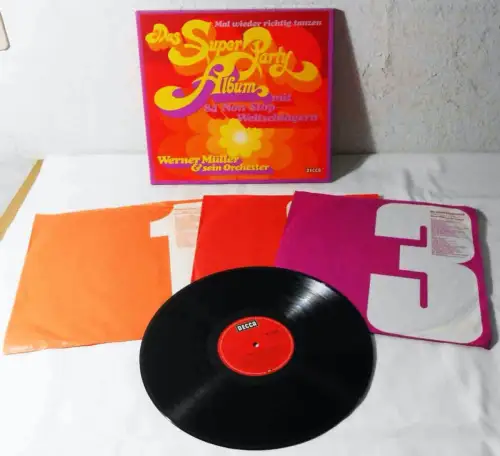 3LP Box Werner Müller: Super Party Album (Decca SDA 3501-D/1-3) D 1970
