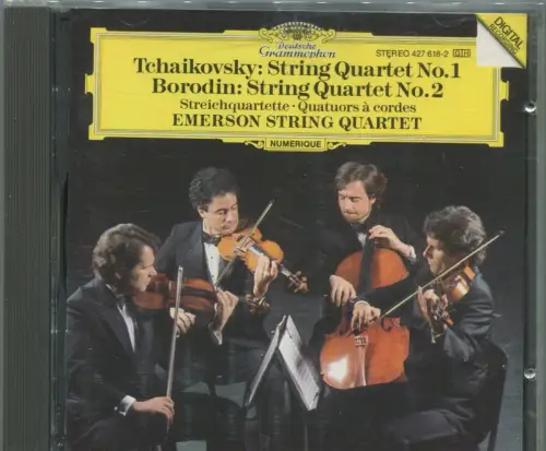 CD Emerson String Quartet: Tschaikovsky - String Quartet No.1 (DGG) 1992