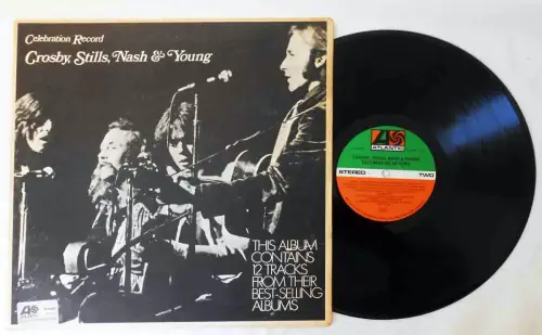 LP Crosby, Stills, Nash & Young: Celebration Record (Atlantic 61 621) Clubaufl.