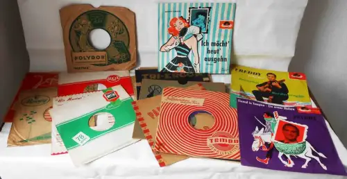 254 Schellack Hüllen - Firmenlochcover - einmalige Sammlung -