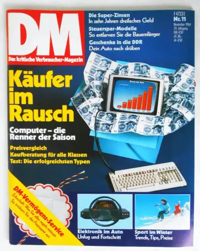 Originalheft DM Verbraucher Magazin - Computer Renner der Saison / November 1984