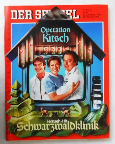Originalheft Der Spiegel vom 28. Oktober 1985 - Fernseh-Hit Schwarzwaldklinik
